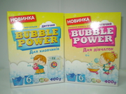 Bubble Power Baby пральний порошок для прання дитячих речей,  400г. ОПТ